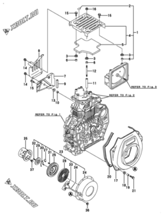  Двигатель Yanmar L70V6-M1, узел -  Пусковое устройство 