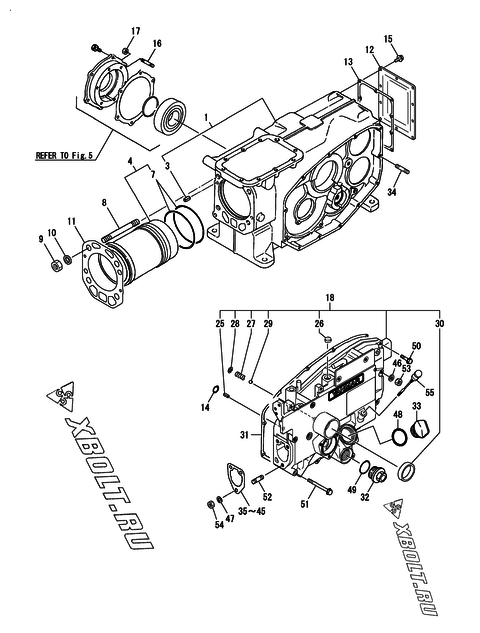  Блок цилиндров двигателя Yanmar TF120V-E