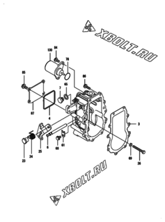  Двигатель Yanmar 3TNV82A-BPYB, узел -  Регулятор оборотов 