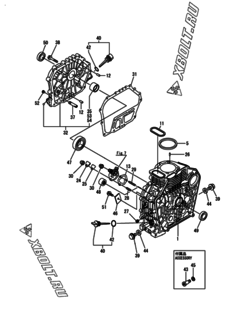  Двигатель Yanmar L100V6-KEDK2, узел -  Блок цилиндров 