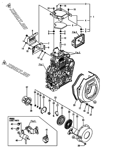  Пусковое устройство двигателя Yanmar L100V6-KEDK2