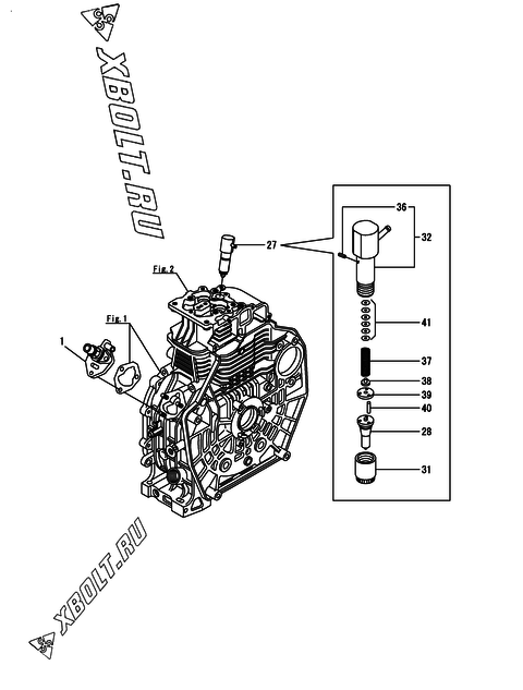  Топливный насос высокого давления (ТНВД) и форсунка двигателя Yanmar L70V6-RESA2