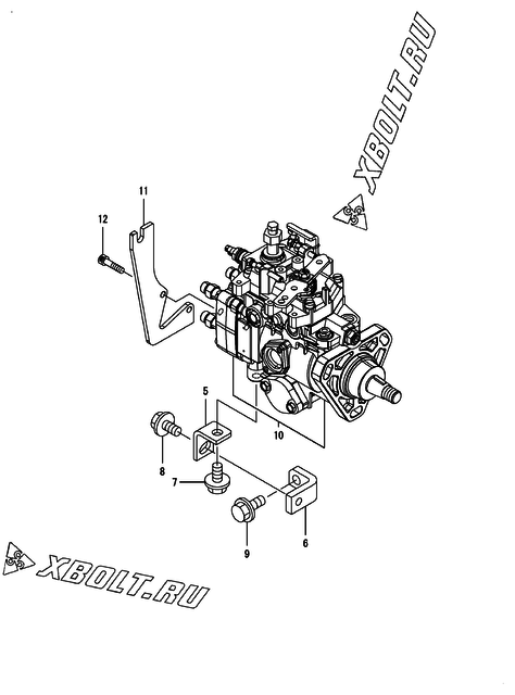 Топливный насос высокого давления (ТНВД) двигателя Yanmar 4TNE94L-BSSNM