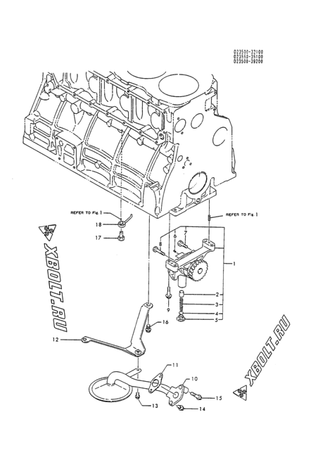  Система смазки двигателя Yanmar 4T112L-P