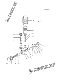  Двигатель Yanmar 4T112L-P, узел -  Топливный насос 