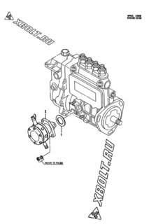  Двигатель Yanmar 4TN82TE-KM, узел -  Топливный насос 
