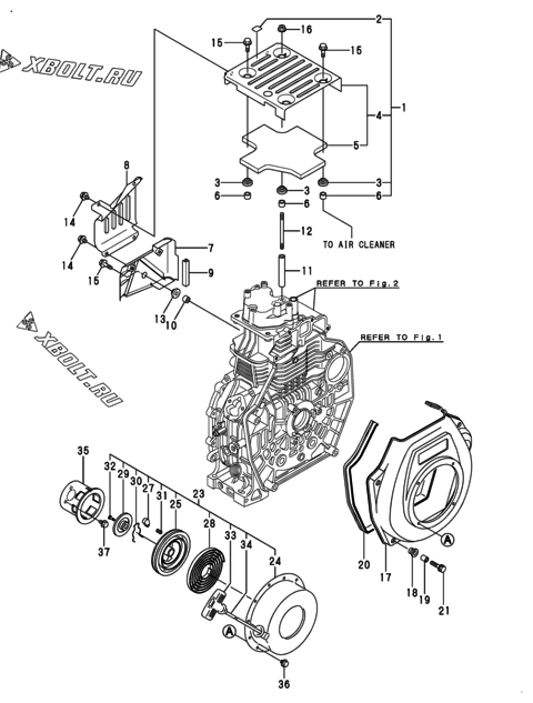  Пусковое устройство двигателя Yanmar L70N6-MTMR