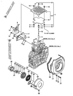  Двигатель Yanmar L70N6-PETM, узел -  Пусковое устройство 