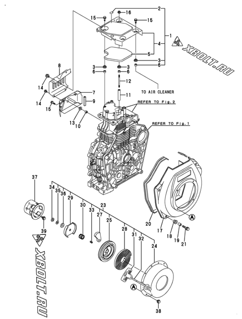  Пусковое устройство двигателя Yanmar L100N5-GETMA