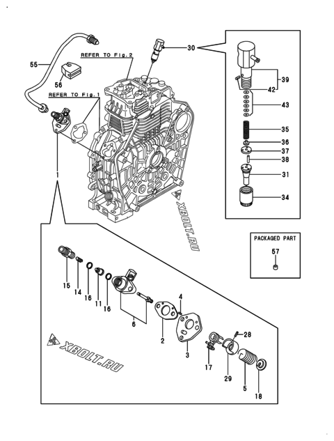  Топливный насос высокого давления (ТНВД) двигателя Yanmar L100AE-DEGLE8YC