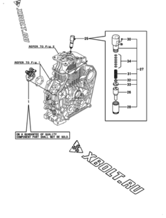  Двигатель Yanmar L100V6CA2L5HA13, узел -  Топливный насос высокого давления (ТНВД) 