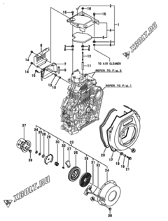  Двигатель Yanmar L100N6FF1P1AAID, узел -  Пусковое устройство 