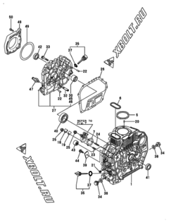 Двигатель Yanmar L70N6CA1T1CAID, узел -  Блок цилиндров 