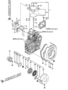  Двигатель Yanmar L100V6CA1T1CAML, узел -  Пусковое устройство 