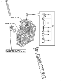  Двигатель Yanmar L100V6CA1T1CAML, узел -  Топливный насос высокого давления (ТНВД) 