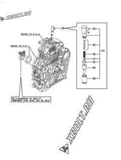  Двигатель Yanmar L100V6CA1F1AA, узел -  Топливный насос высокого давления (ТНВД) 