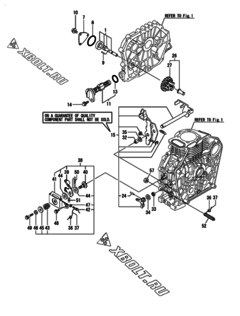  Двигатель Yanmar L100N6AF1F1AA, узел -  Масляный насос 