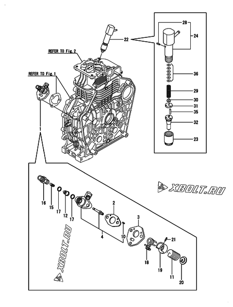  Топливный насос высокого давления (ТНВД) двигателя Yanmar L100N5EJ1C1JAPR