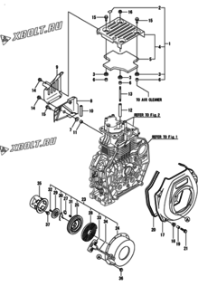  Двигатель Yanmar L70N5EJ1C1HAAY, узел -  Пусковое устройство 