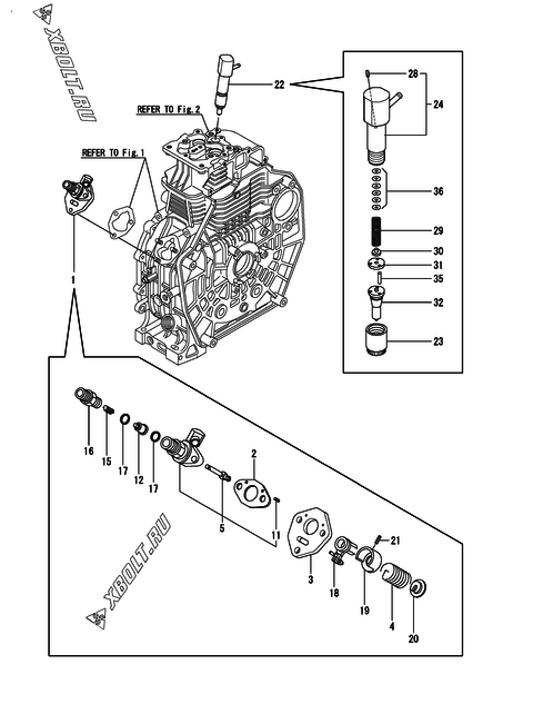  Топливный насос высокого давления (ТНВД) двигателя Yanmar L70N5EJ1C1JAPR