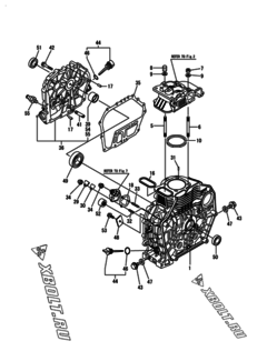  Двигатель Yanmar L70EE-DEHUNYC, узел -  Блок цилиндров 