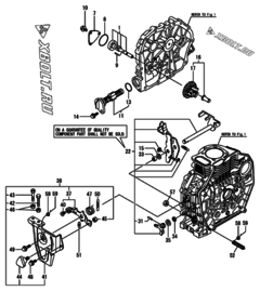  Двигатель Yanmar L70N5EJ1T1CAEL, узел -  Масляный насос 