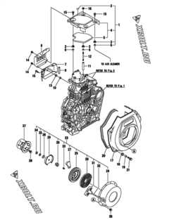 Двигатель Yanmar L100V6EJ1T1AAS1, узел -  Пусковое устройство 