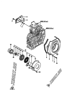  Двигатель Yanmar L70V6EJ9C0HAML, узел -  Пусковое устройство 
