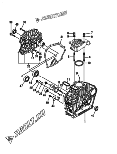  Двигатель Yanmar L48N5SJ1C1AARS, узел -  Блок цилиндров 