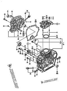  Двигатель Yanmar L48AE-DEVBO, узел -  Блок цилиндров 