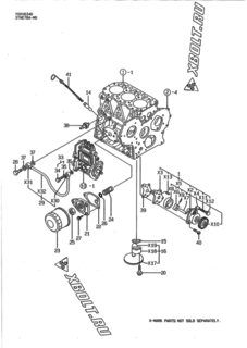  Двигатель Yanmar 3TNE78A-MG, узел -  Система смазки 