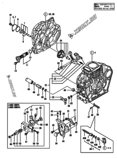  Двигатель Yanmar L48EE-DWKPA1, узел -  Масляный насос 