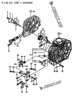  Двигатель Yanmar L70AE-DVAYC, узел -  Масляный насос 