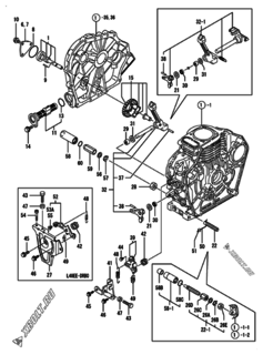  Двигатель Yanmar L48EE-DRBO, узел -  Масляный насос 