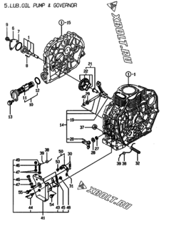  Двигатель Yanmar L70AEDEIFPYC, узел -  Масляный насос 