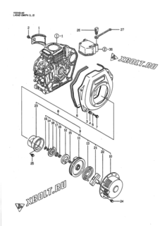  Двигатель Yanmar L40AE-DWKPA1, узел -  Пусковое устройство 