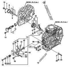  Двигатель Yanmar L70AEDGMO2YC, узел -  Масляный насос 