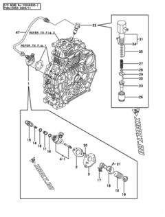  Двигатель Yanmar L70AEDGMO2YC, узел -  Топливный насос высокого давления (ТНВД) 