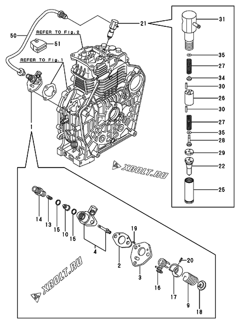  Топливный насос высокого давления (ТНВД) двигателя Yanmar L100AEDEGMO2