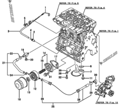  Двигатель Yanmar 3TNV84T-KMP, узел -  Система смазки 