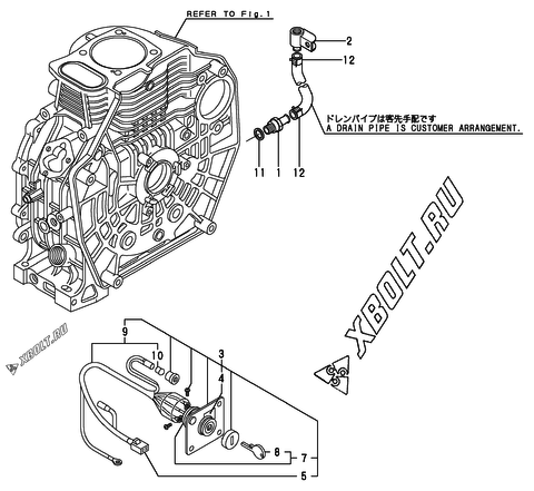  Дополнительные принадлежности двигателя Yanmar L70V6GJ1R1AAS5