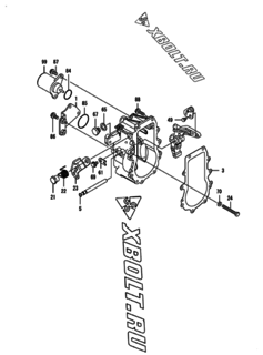  Двигатель Yanmar 4TNV84T-XNSS, узел -  Регулятор оборотов 
