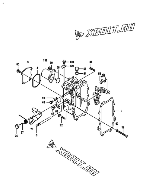  Регулятор оборотов двигателя Yanmar 4TNV94L-XDBK