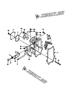  Двигатель Yanmar 4TNV94L-XDBK, узел -  Регулятор оборотов 
