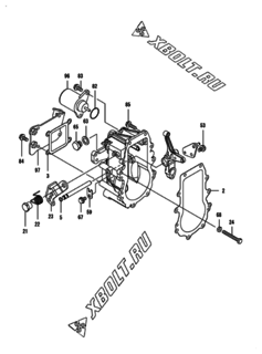  Двигатель Yanmar 4TNV88-MPZ, узел -  Регулятор оборотов 