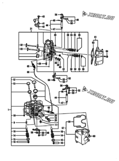 Двигатель Yanmar 2V750-CVDI, узел -  Головка блока цилиндров (ГБЦ) 