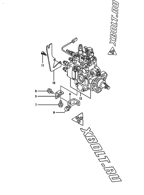  Топливный насос высокого давления (ТНВД) двигателя Yanmar 4TNE92-SNMC