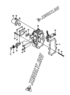  Двигатель Yanmar 4TNV88-SXU, узел -  Регулятор оборотов 