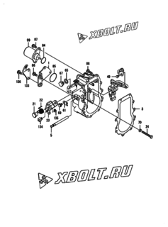  Двигатель Yanmar 4TNV84T-XSU, узел -  Регулятор оборотов 