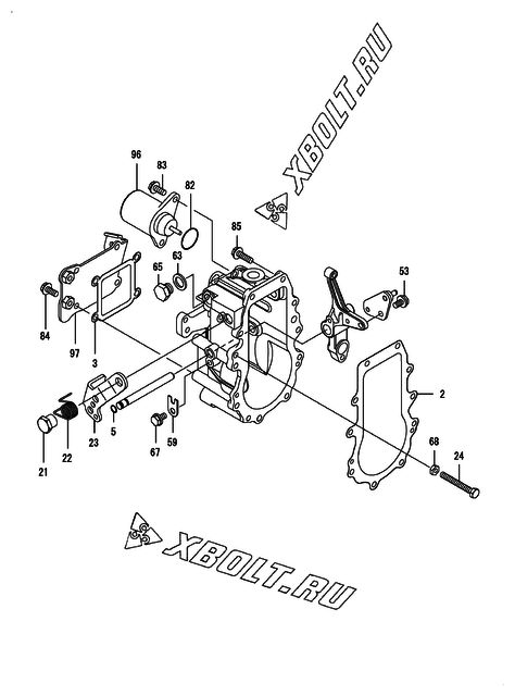  Регулятор оборотов двигателя Yanmar 3TNV82A-SDB